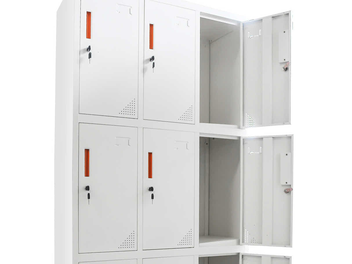 9-Door Locker - Creamy White
