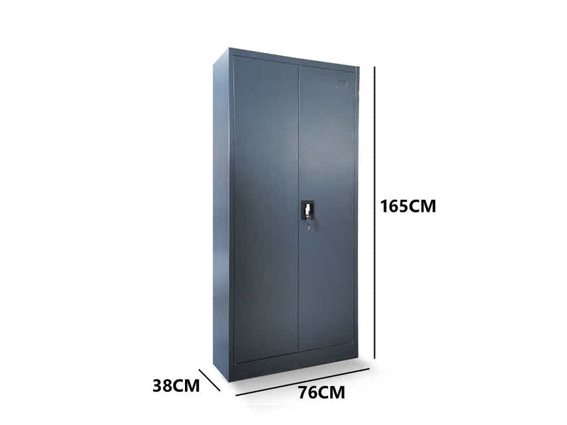 Lockable Steel Garage Storage Cabinet - 165 cm