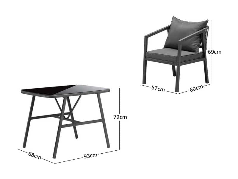 Messina Bistro Set