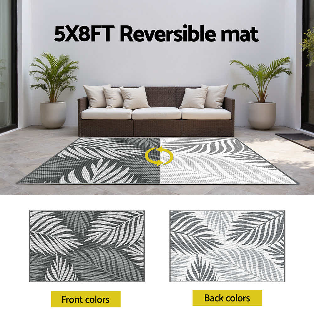 Outdoor Rugs 152x244cm Large Carpet Reversible Area Mat