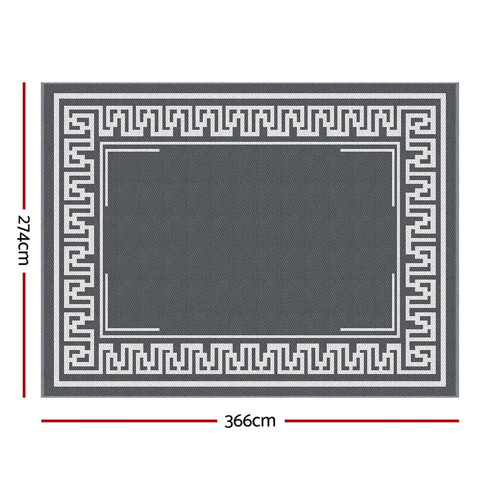 DS NA Gardeon Outdoor Rugs 274x366cm Large Carpet Reversible Area Mat