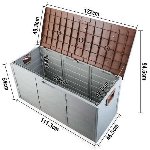 Outdoor Storage Box 290L - Brown