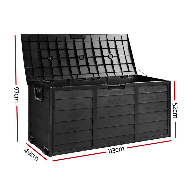 Outdoor Storage Box 290L - Black