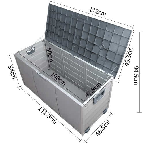 Outdoor Storage Box 290L - Grey