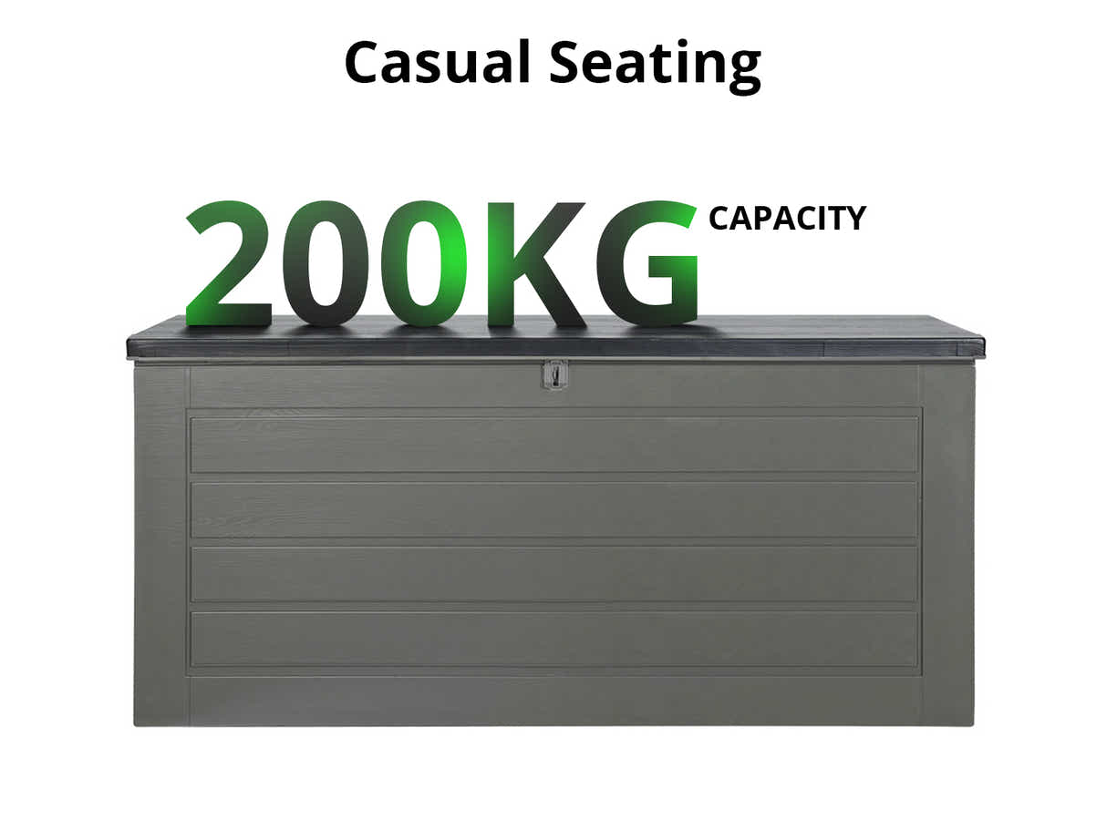 Outdoor Storage Box 680L - Grey