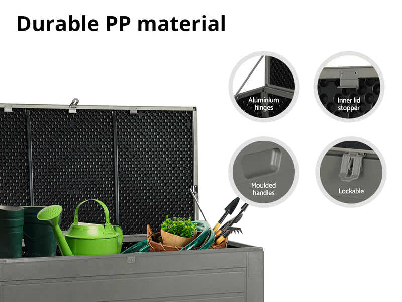 Outdoor Storage Box 680L - Grey