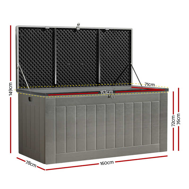 Outdoor Storage Box 830L - Grey