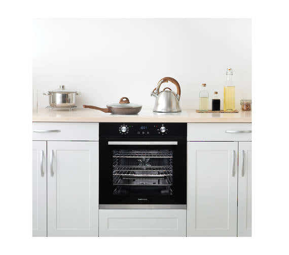 T Parmco OVEN SERIES1 600MM BLACK 10FUNCTION