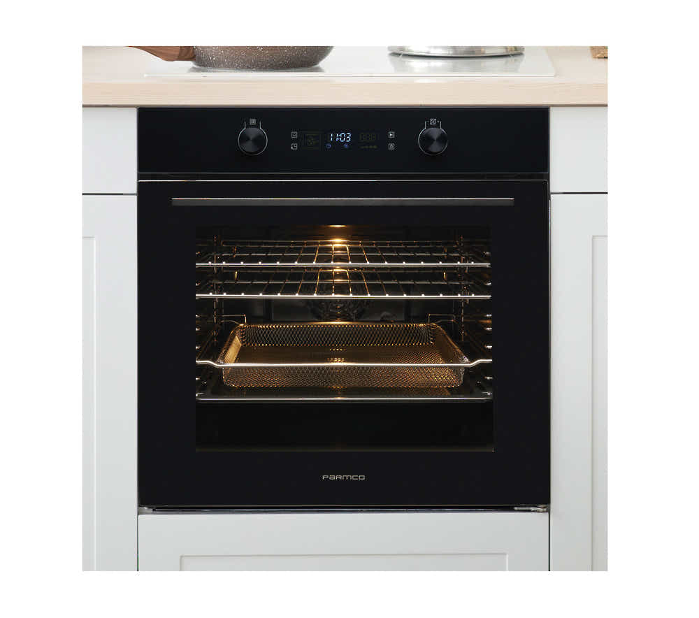 T Parmco OVEN SERIES3 600MM BLACK 12FUNCTION