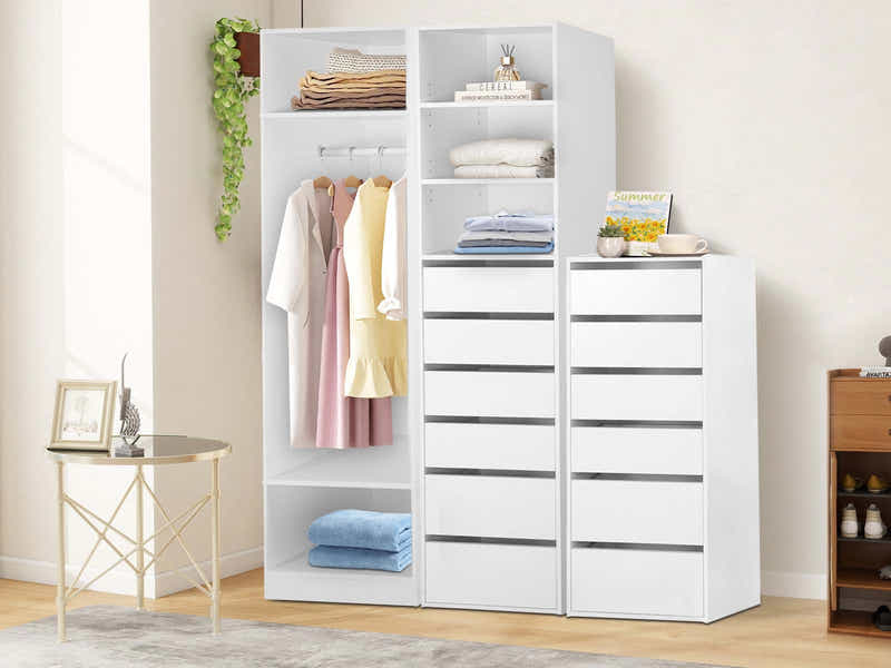 DS Mattone Open Wardrobe and 3+6D Wardrobe and 6D Wardrobe