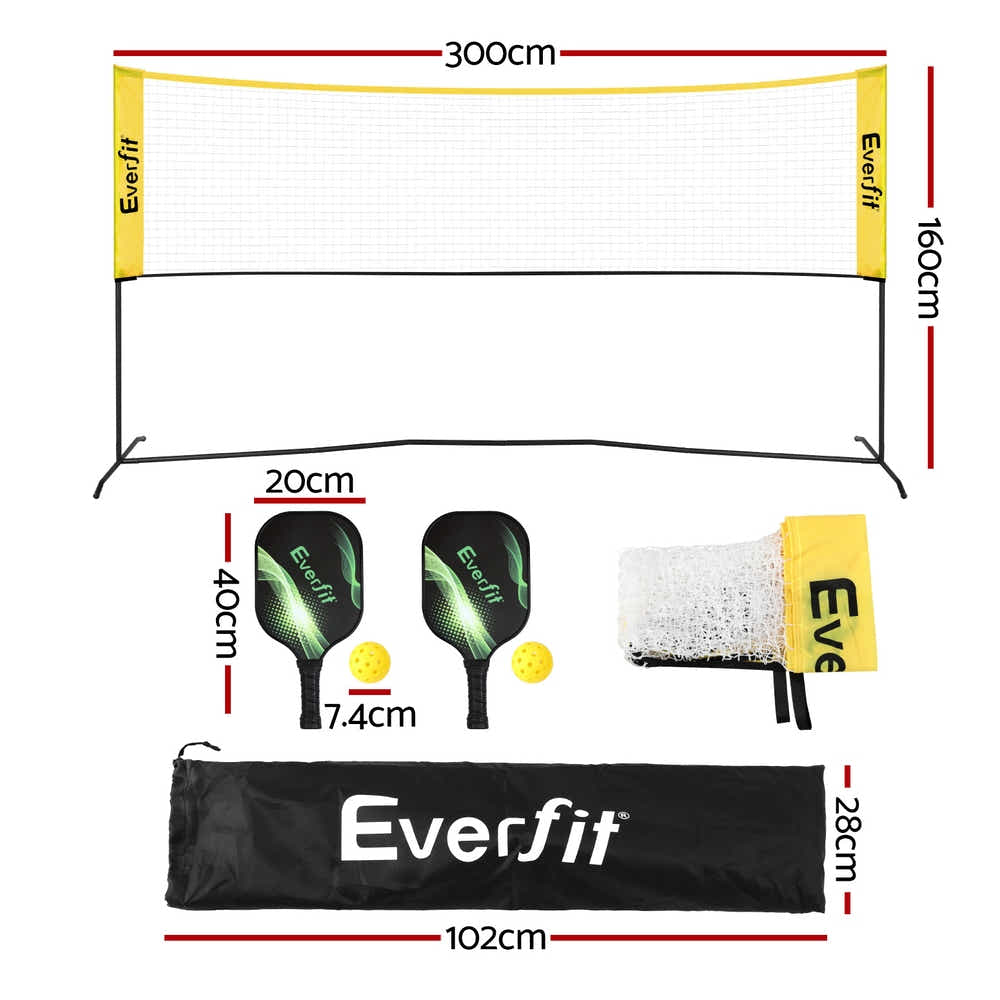 DS NA Everfit 10ft Portable Net Adjustable for Badminton Tennis Volleyball