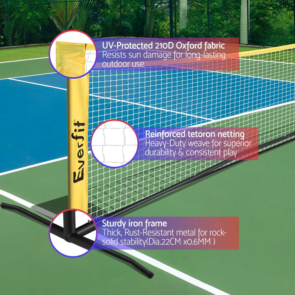 DS NA Everfit 10ft Portable Net Adjustable for Badminton Tennis Volleyball