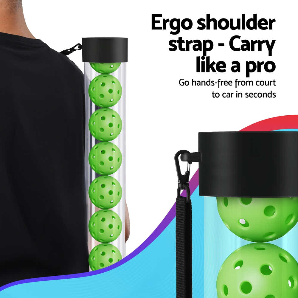 DS NA Everfit 12PC Pickleball Collector Set Portable Storage Adjustable Strap