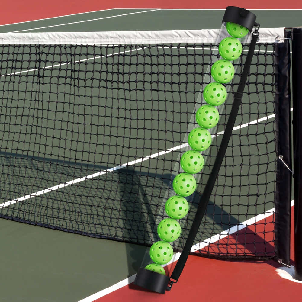 DS NA Everfit 12PC Pickleball Collector Set Portable Storage Adjustable Strap