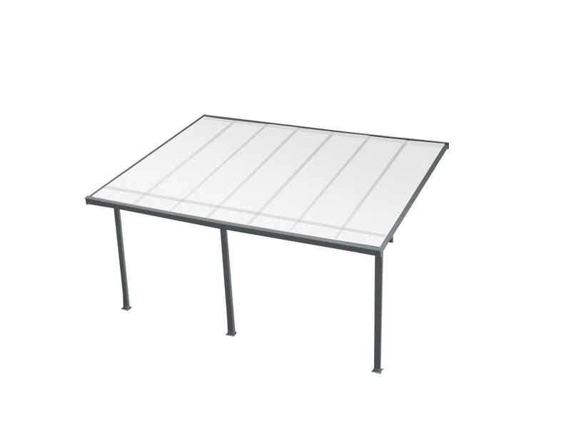 Aluminium Patio Canopy Grey - 10ft x 14ft