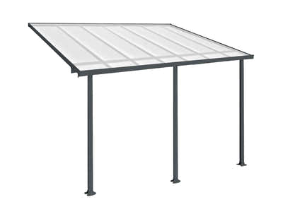 Aluminium Patio Canopy Grey - 10ft x 14ft