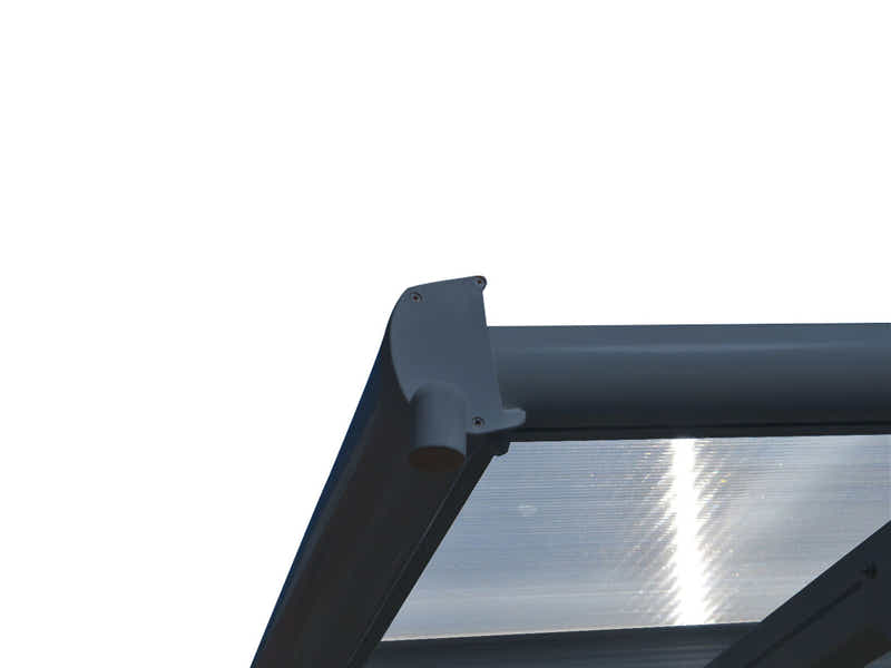 Aluminium Patio Canopy Grey - 10ft x 18ft