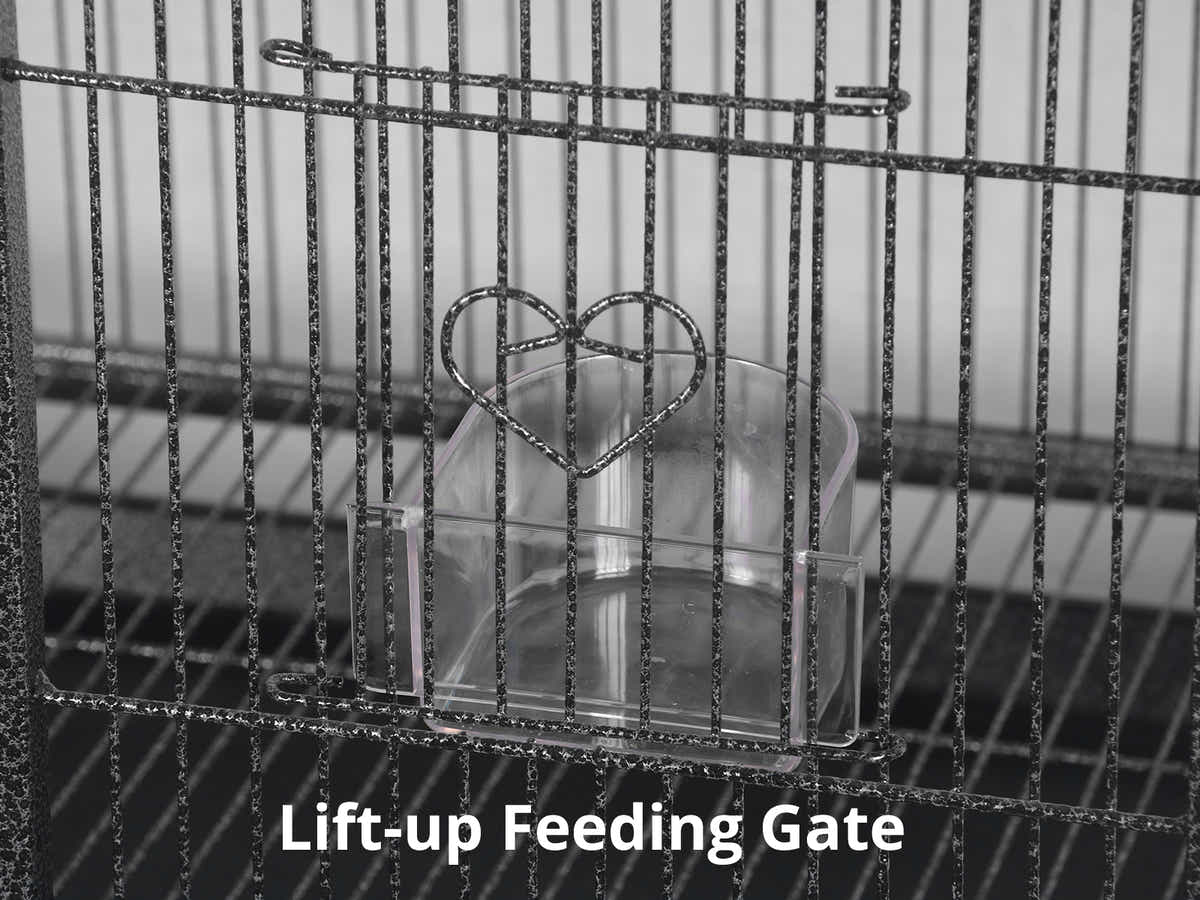 Iron Bird Cage with Storage Shelf - 159 cm