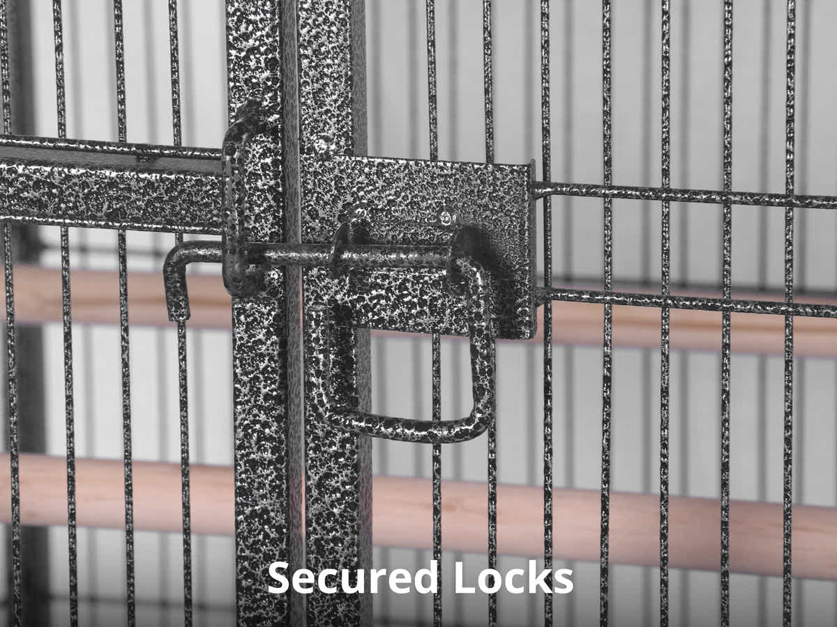 Iron Bird Cage with Storage Shelf - 159 cm