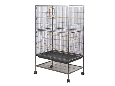 Iron Bird Cage with Storage Shelf - 132.5 cm