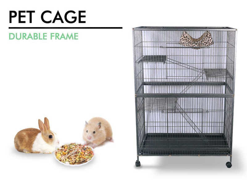 Iron Pet Cage with Multi-level - 140 cm
