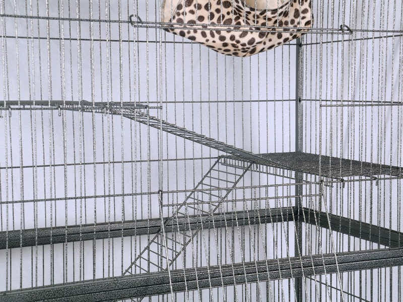 Iron Pet Cage with Multi-level - 140 cm