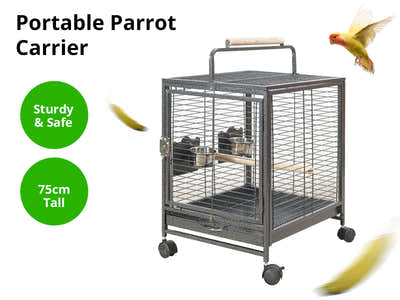 Portable Iron Bird Cage - 75 cm