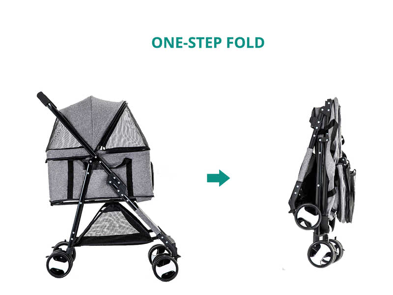 Pet Stroller C22 Grey