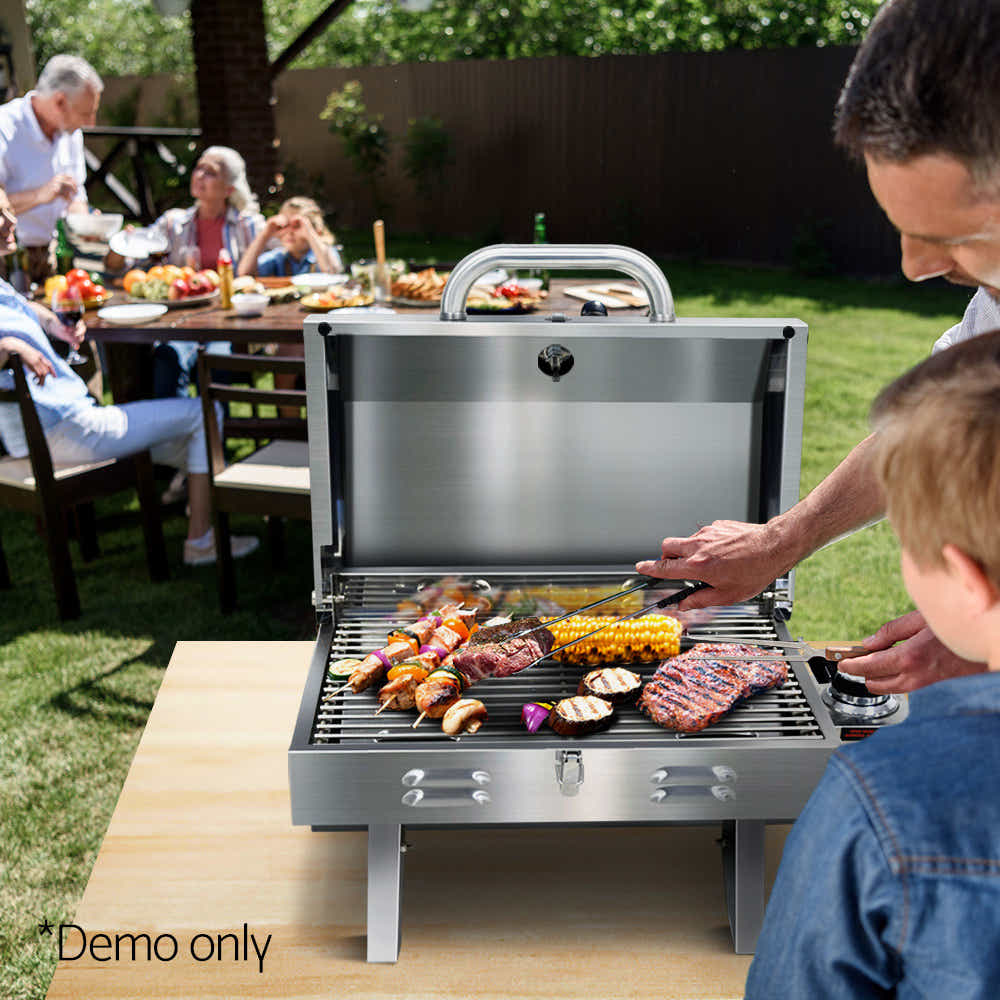 Portable Stainless Steel Gas BBQ Grill