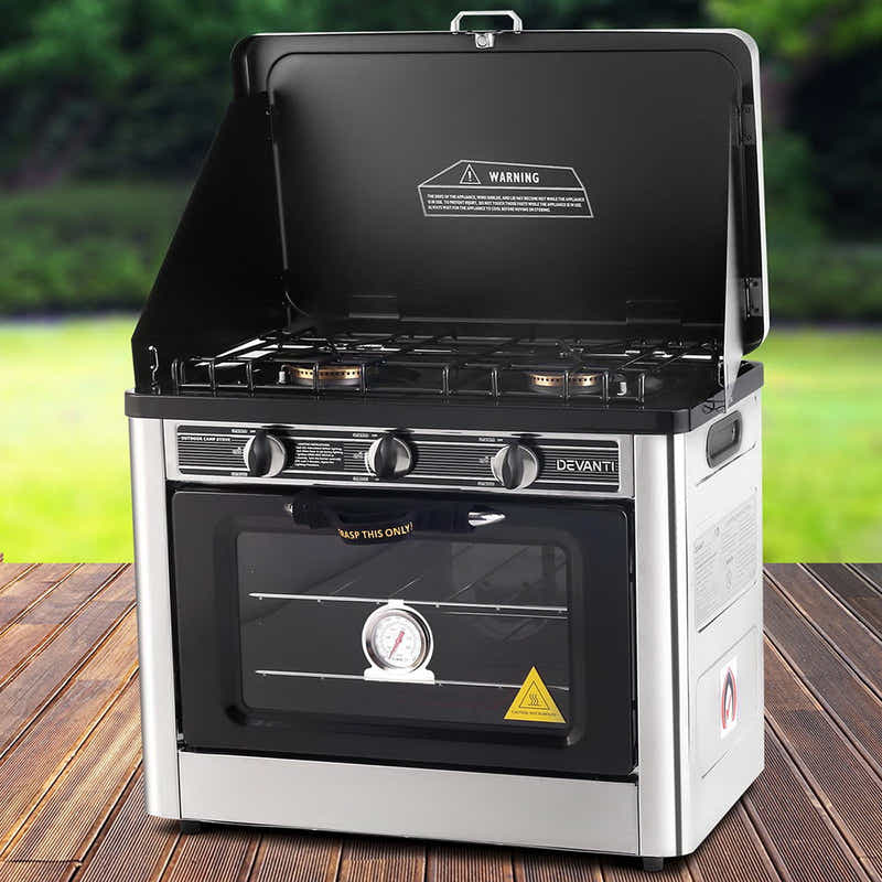 Portable Gas Oven LPG Silver