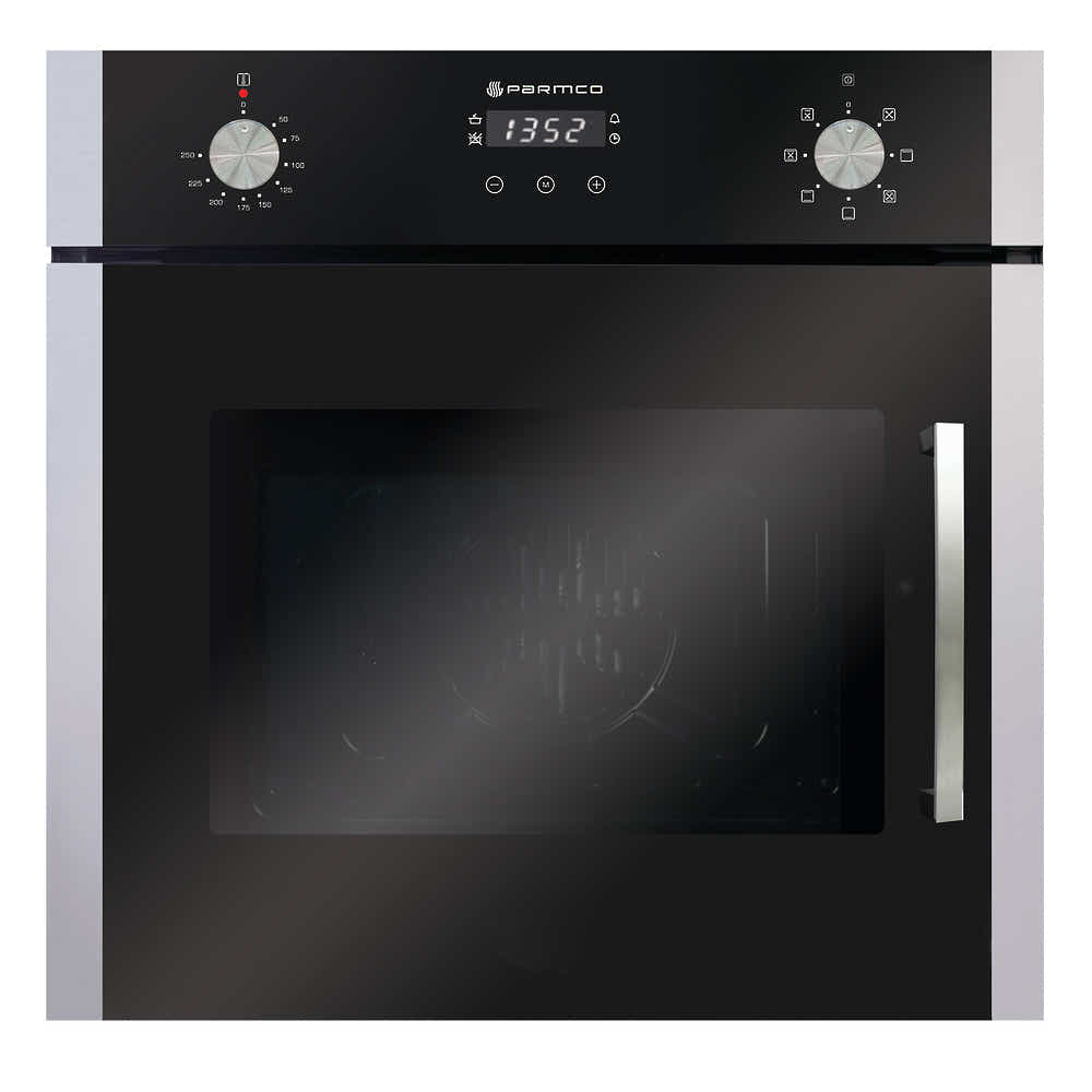 T Parmco OVEN 600MM STAINLESS 7FUNCTION SIDE OPEN 56L