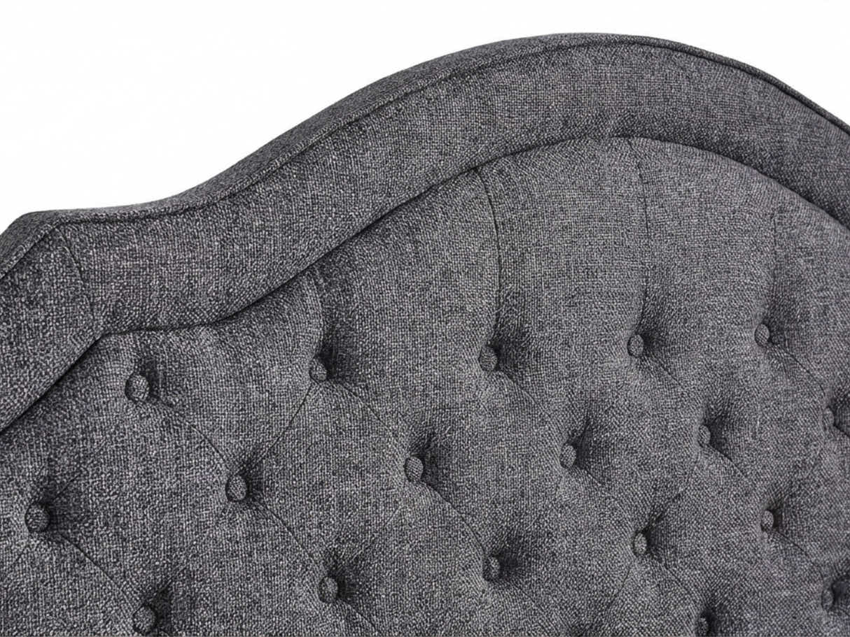 Palmas Linen Headboard Grey - Double