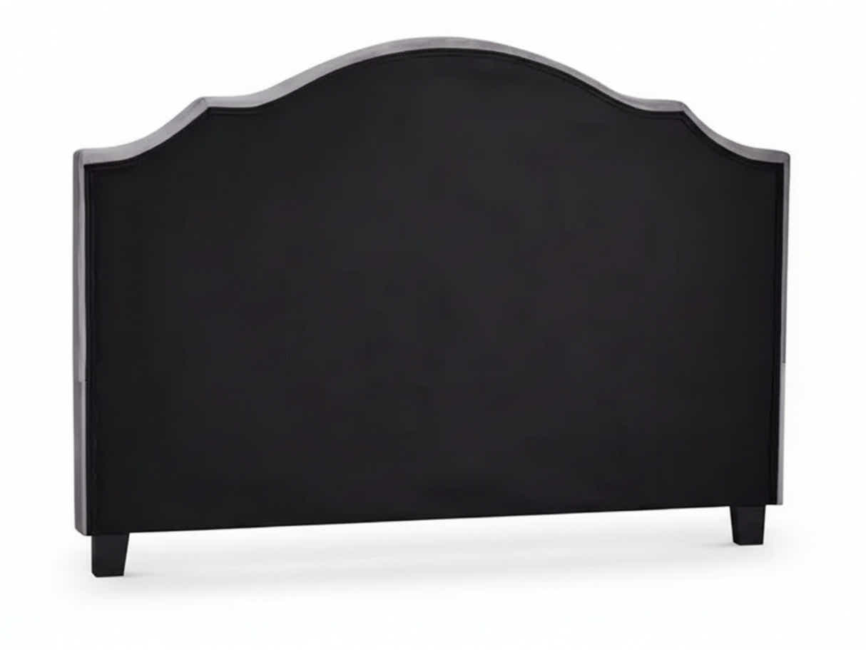 Lavaca Velvet Headboard Light Grey - Double