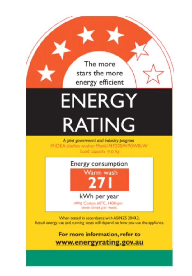 T Midea 9.0KG Steam Wash Front Load Washing Machine With Wi-Fi - White Color