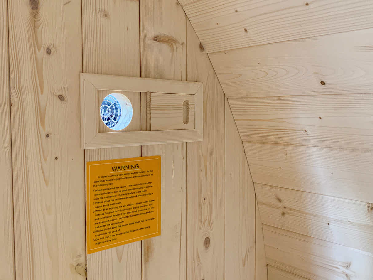 Ember 4-Person Outdoor Barrel Sauna