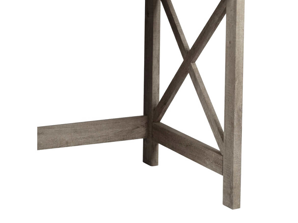 Writing Desk With Shelves Rustic Oak