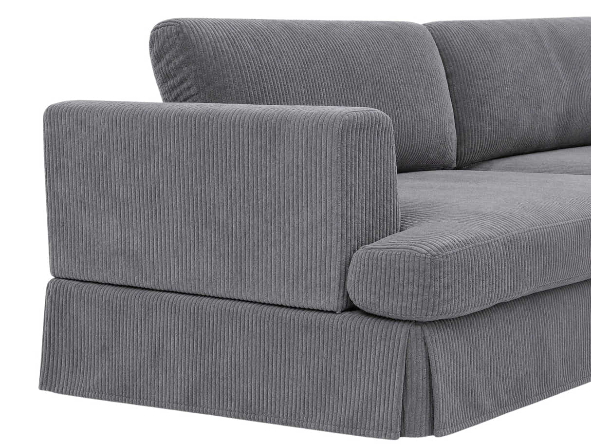 Levinson Corduroy Sofa - Grey