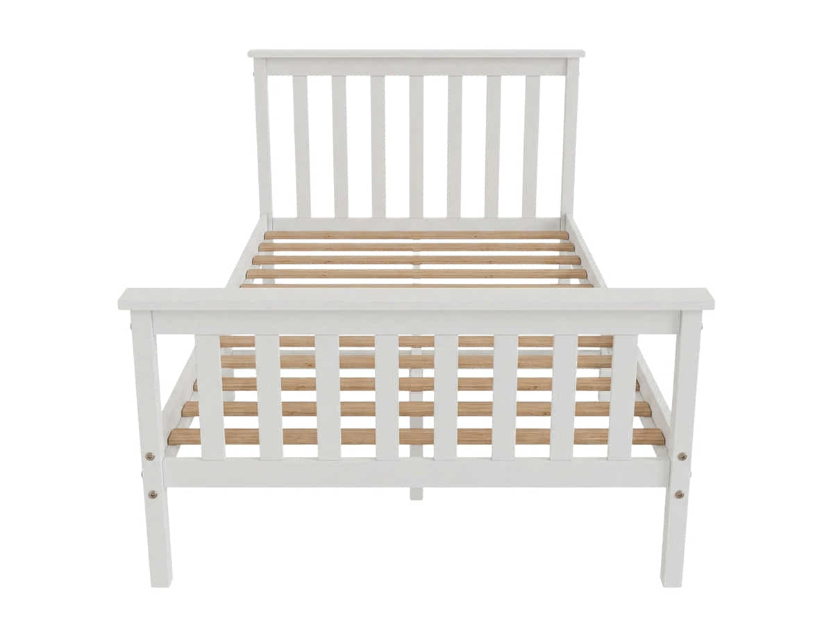 Hampshire Bed Frame White - King Single