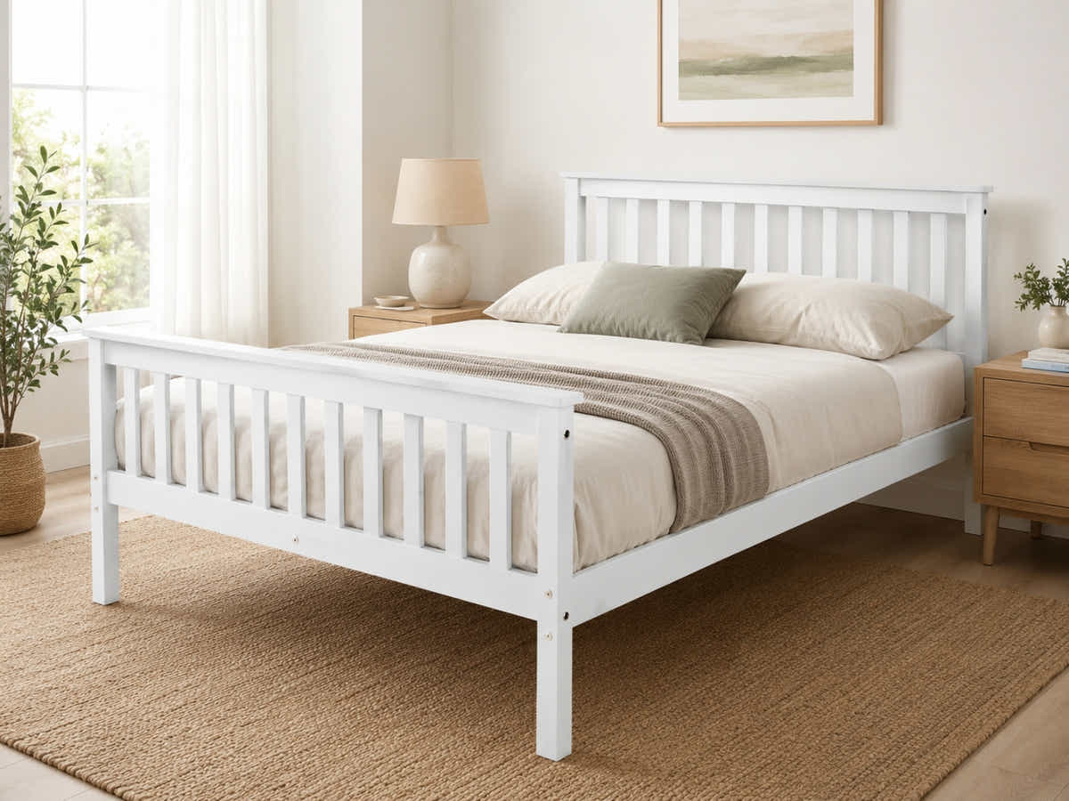 Hampshire Bed Frame White - Double