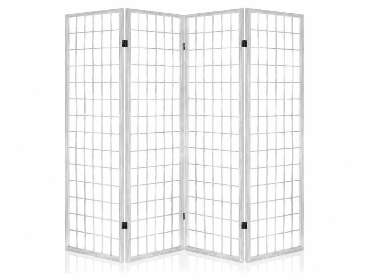 4-Panel Room Divider E P1 - White