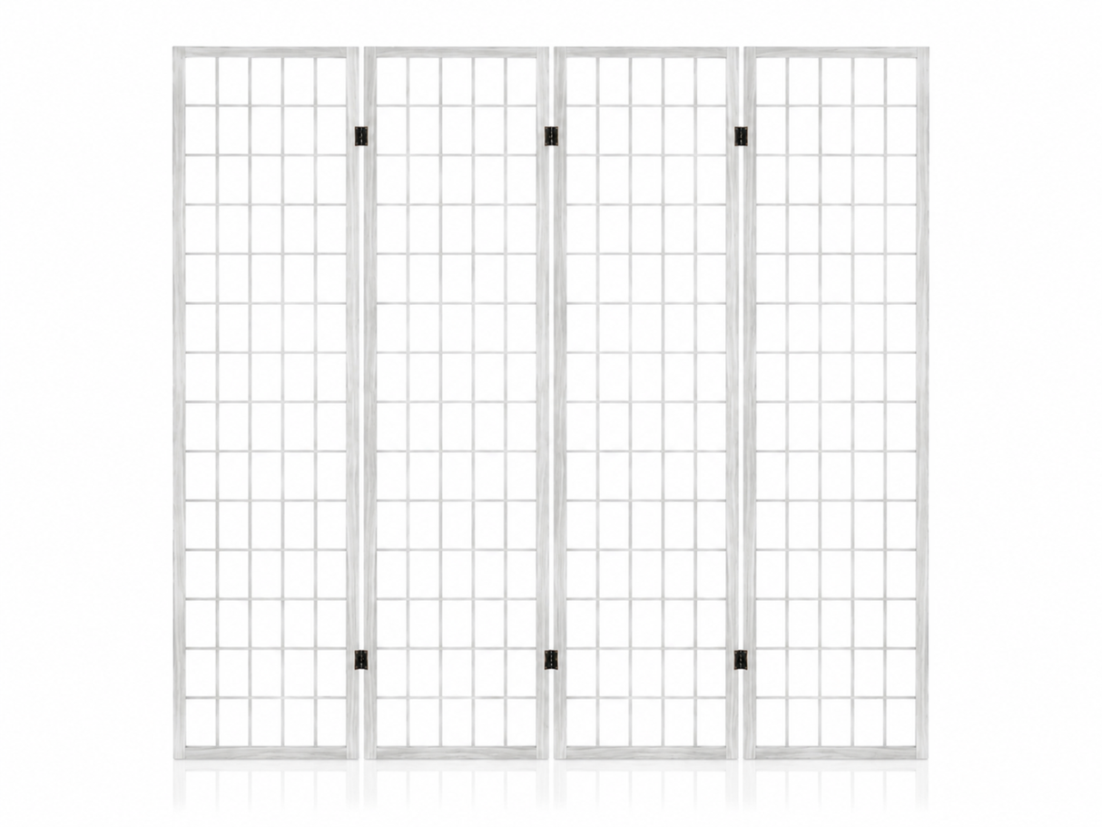 4-Panel Room Divider E P1 - White