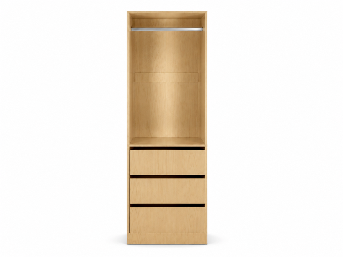 Mattone 3-Drawer Wardrobe with Hanging