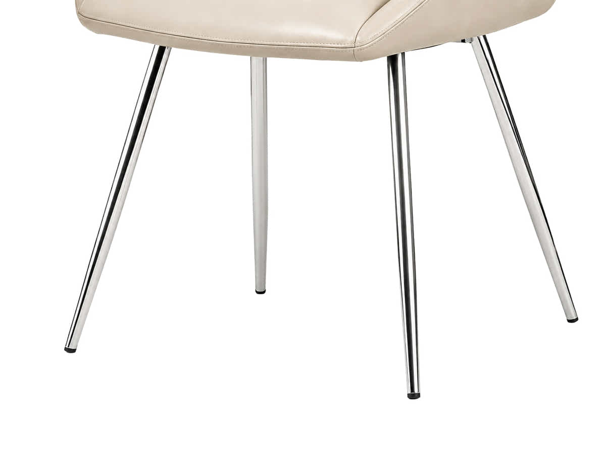 Dining Chair PU Beige - Set of 2