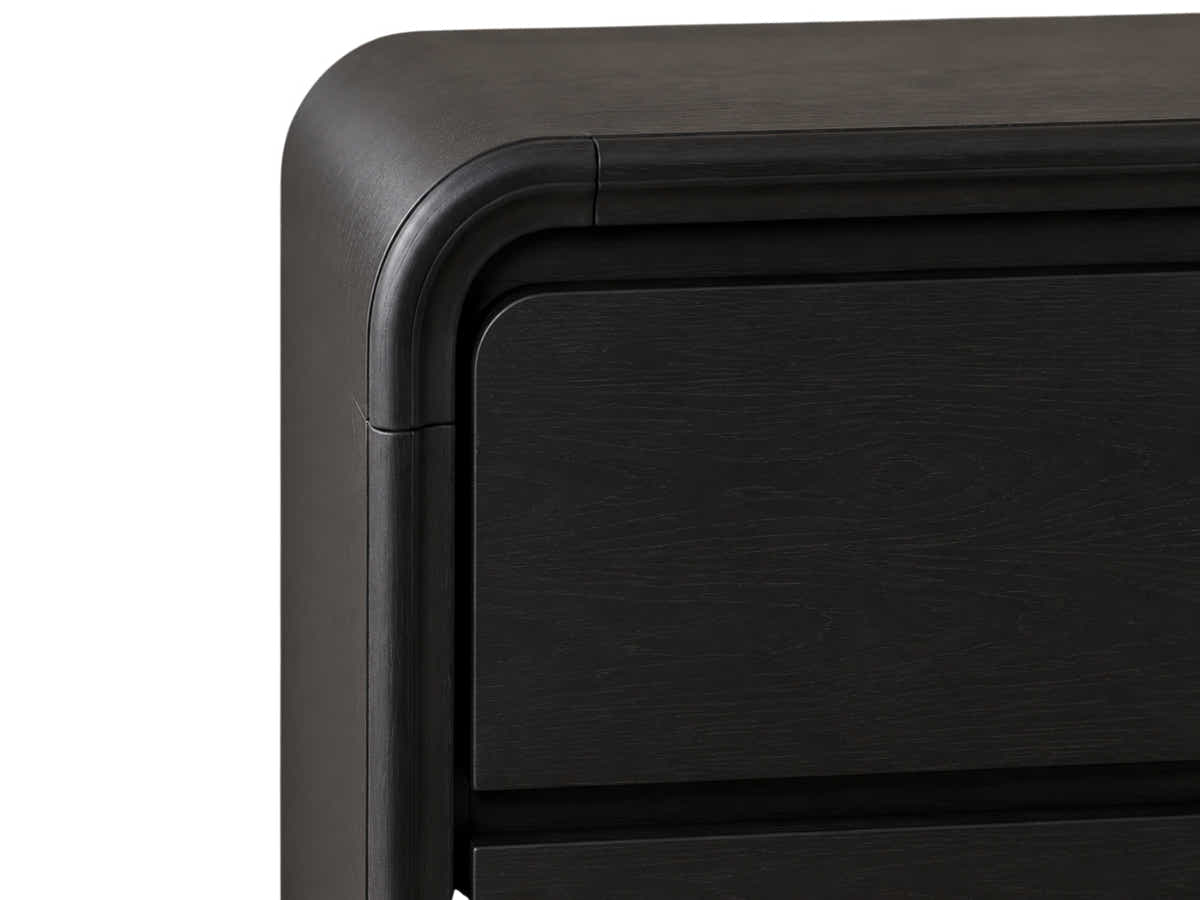 Vilda 5-Drawer Tallboy - Black