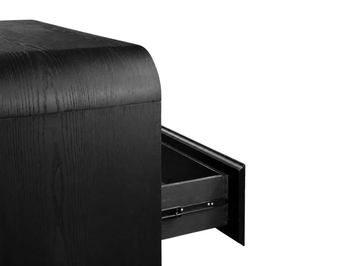 Vilda 5-Drawer Tallboy - Black