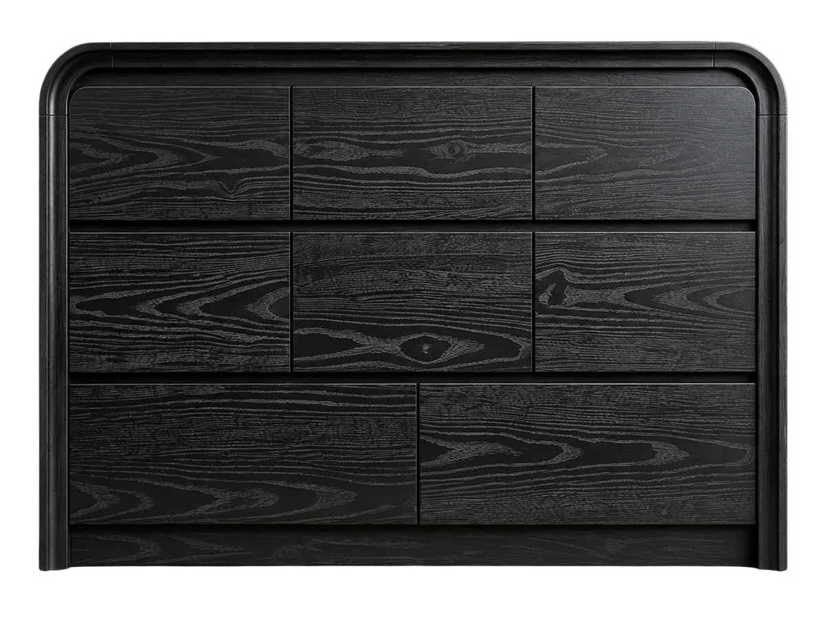 Vilda 8-Drawer Cabinet - Black