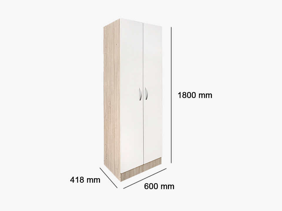 DS Escot 2 Doors Wardrobe New