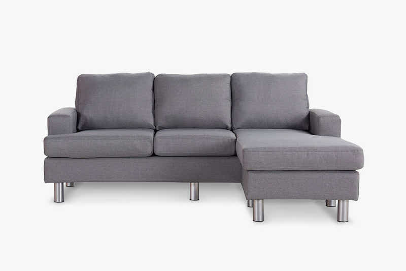 Rymden Linen Sofa Set with Chaise - Grey
