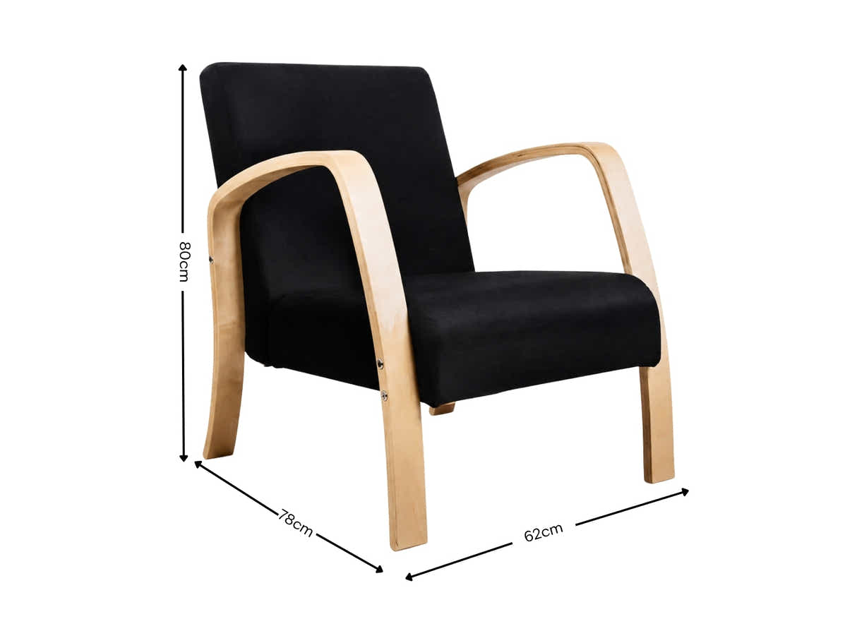 Bentwood Sofa - Black