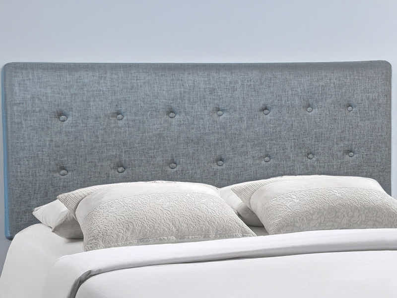 Freddy Linen Headboard Bluish Grey - King